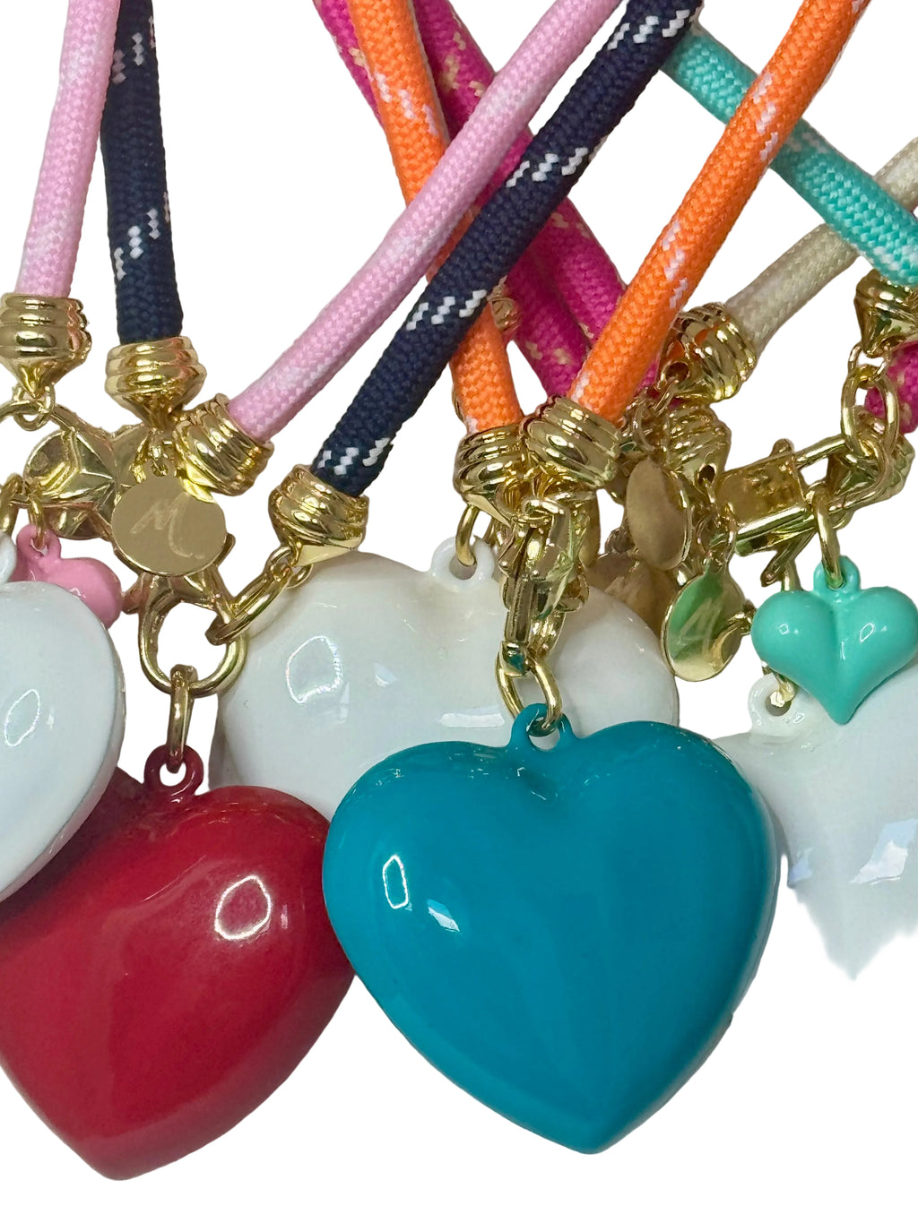 Puffy Heart Cord Necklace