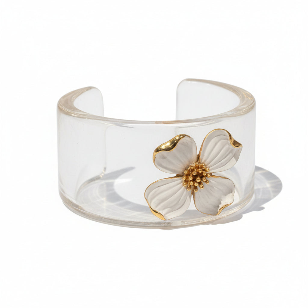 Lucite Brooch Bangle