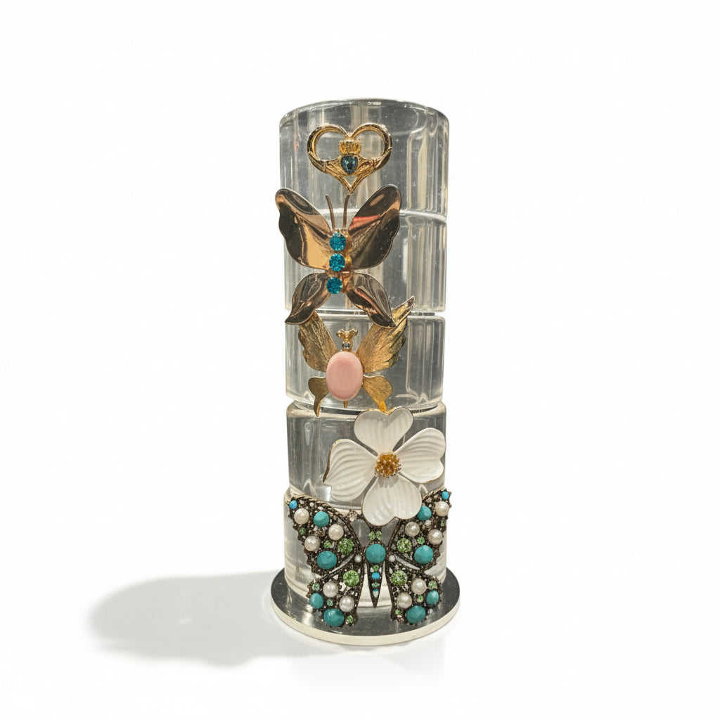 Lucite Brooch Bangle